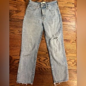 Madewell perfect vintage crop jeans
